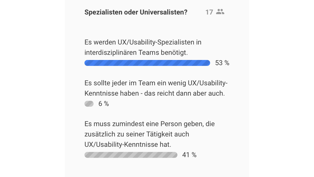 Spezialisten oder Universalisten?